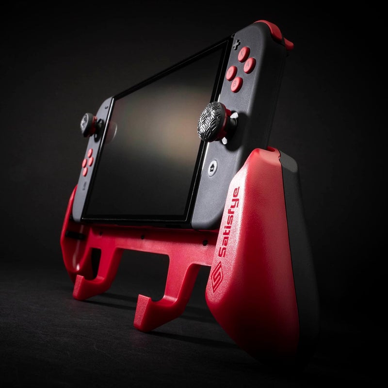 Satisfye - ZenGrip Pro Gen 3 OLED, a Switch Grip Compatible with Nintendo Switch - Comfortable & Ergonomic Grip, Joy Con & Switch Control. #1 Switch Accessories Designed for Gamers (Red) - Image 3